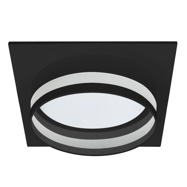 Светильник встраиваемый Feron DL703 LUNA потолочный GX70 черный квадрат 51100