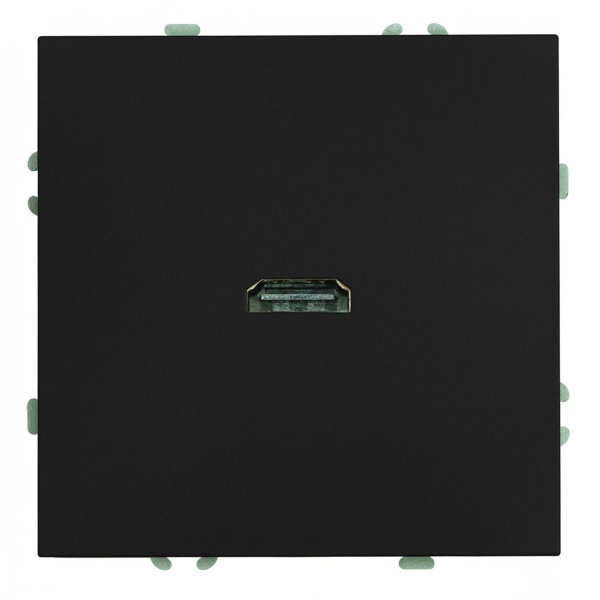 Розетка HDMI 2.0 Type A (механизм), серия Эмили, STEKKER, RST00-5118-05, черный уголь, soft touch 50171