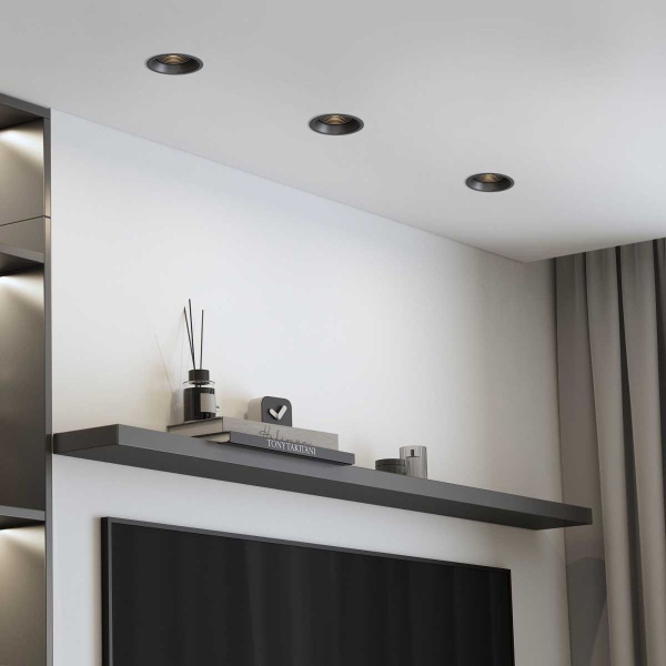 Встраиваемый светильник Elektrostandard Punto черный 25016/01 a065471