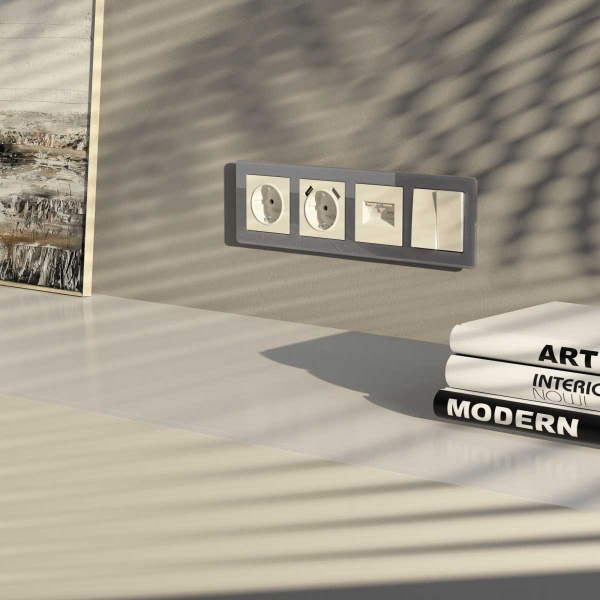 Выключатель двухклавишный Werkel айвори матовый W1120062 4690389184642