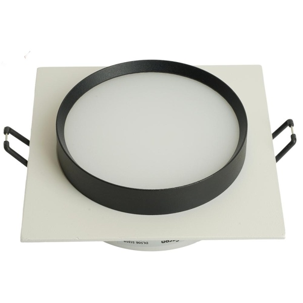 Светильник встраиваемый Feron DL506 потолочный GX53 белый + черный квадрат 51359