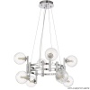 Подвесная люстра Crystal Lux Luxury SP8 Chrome