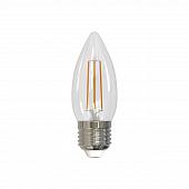Лампа светодиодная (UL-00005167) E27 11W 4000K прозрачная LED-C35-11W/4000K/E27/CL PLS02WH