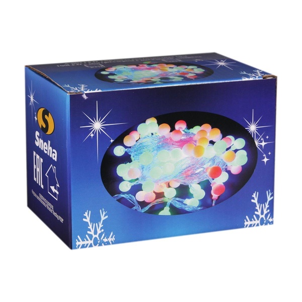Cветодиодная гирлянда Sneha Шарик 230V разноцветный хамелеон A-002 LED RGB