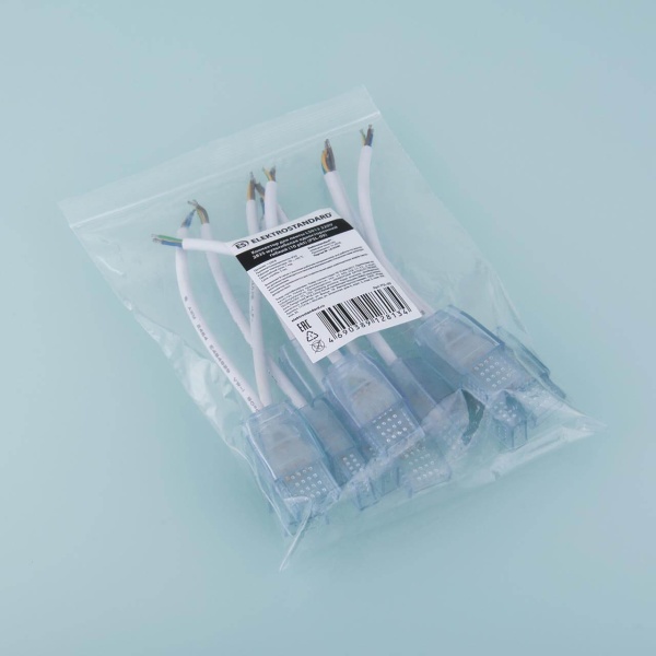 Набор гибких коннекторов для светодиодной ленты Elektrostandard мультибелая LS013 220V 2835 PSL-09 (10 шт) a041345 Набор гибких коннекторов для светодиодной ленты Elektrostandard мультибелая LS013 220V 2835 PSL-09 (10 шт) a041345