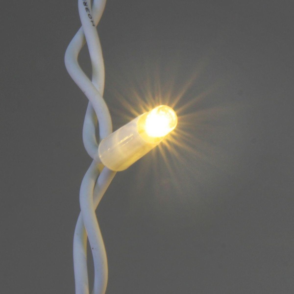 Уличная светодиодная гирлянда Sneha бахрома 230V теплый белый мерцающий A-517 WW/WT FLASH