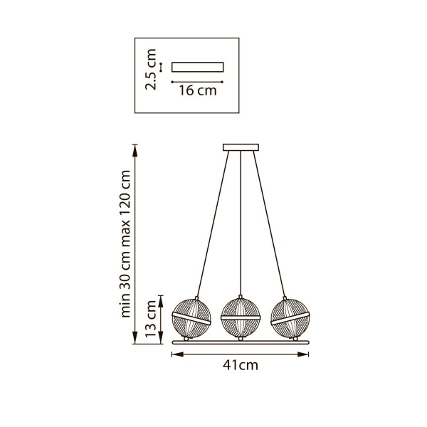 Люстра подвесная Acrile G9 Lightstar 737033