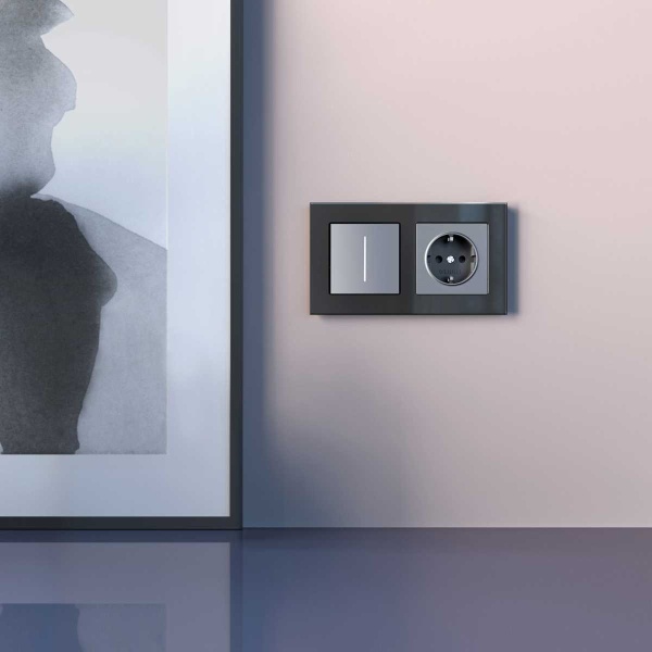 Сенсорный диммер Werkel (Умный дом) с подсветкой серебряный W3443106 a063596