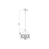 Подвесная люстра Vele Luce Stradivario VL4104P05 Подвесная люстра Vele Luce Stradivario VL4104P05