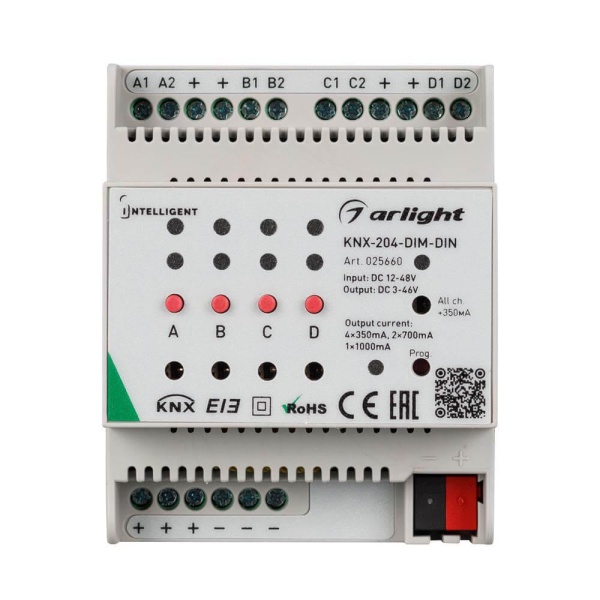 Диммер Arlight KNX-204-Dim-DIN 025660 Диммер Arlight KNX-204-Dim-DIN 025660