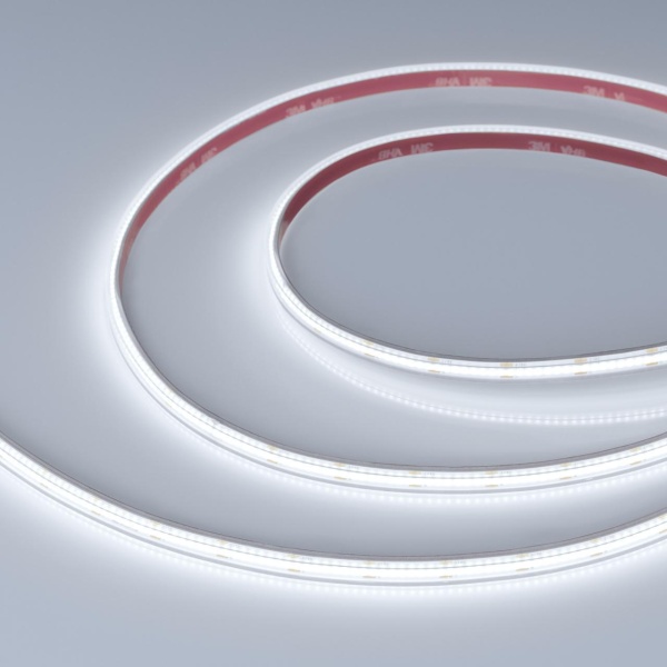 Светодиодная лента герметичная Arlight 7,2W/m 400LED/m CSPSMD холодный белый 5M COB-PS-X400-7mm 24V 041698