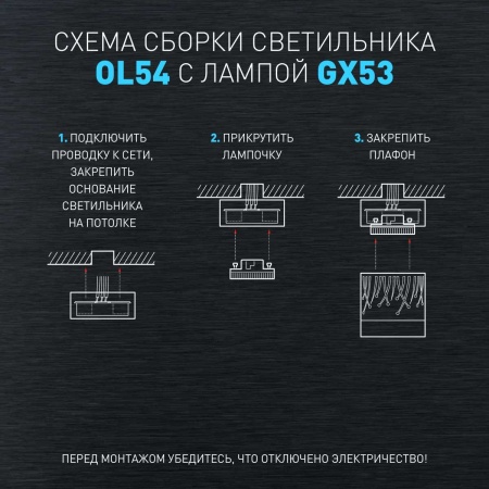 Настенно-потолочный светильник ЭРА OL54 WH Б0061191