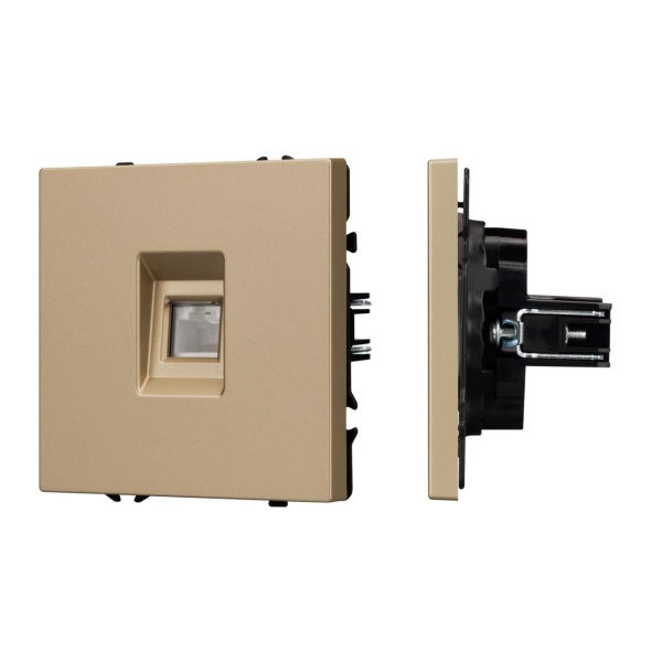 Механизм компьютерной розетки SCT-NOBE-MPC1-SFPL-GD (RJ-45, CAT6) Arlight 054306