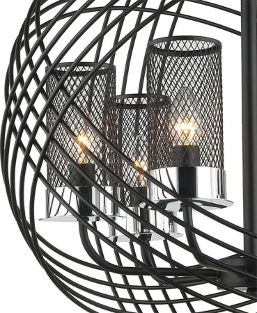 Подвесная люстра Lumien Hall Эос 4014/6P-BK-CR