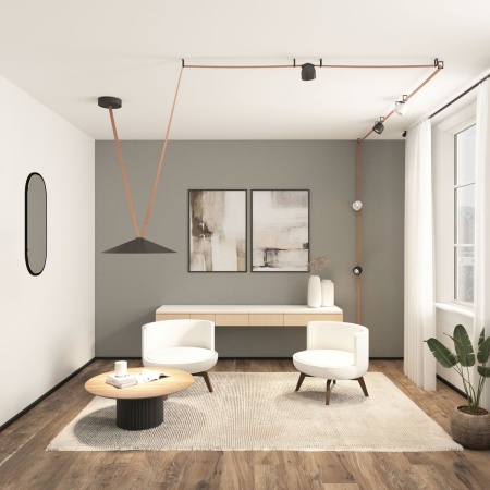 Трековый светильник Denkirs Belty Flow DK5668-BK