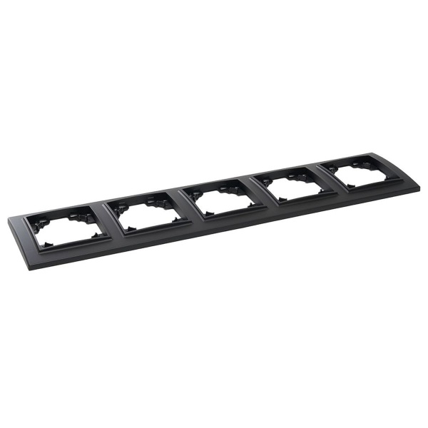 Рамка 5-постовая Stekker Эрна черный PFR00-9005-03 39622