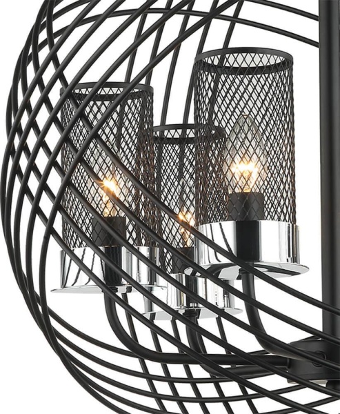 Подвесная люстра Lumien Hall Эос 4014/6P-BK-CR