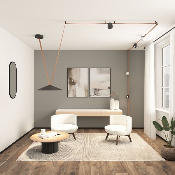 Трековый светильник Denkirs Belty Flow DK5668-BK