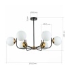 Потолочная люстра Evoluce Ciane SLE1098-402-06