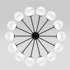 Потолочная люстра Eurosvet Vinter 201057 LED черный a072623