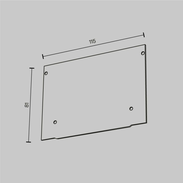 Заглушка Maytoni Technical (2 шт) ALM013EC-PL-W Заглушка Maytoni Technical (2 шт) ALM013EC-PL-W