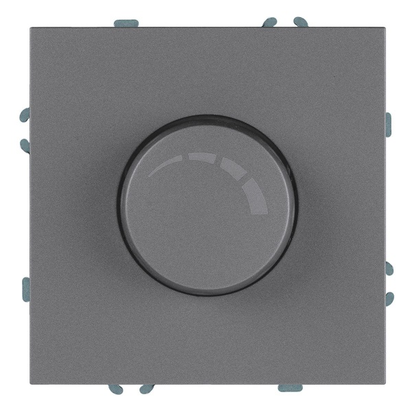 Выключатель диммирующий (механизм), Stekker, 250В, 500W Эмили, RSW10-5106-10, платиново-серый, soft touch 49946