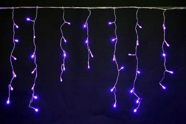 Cветодиодная гирлянда Sneha бахрома 230V синий 8 режимов A-056 BL