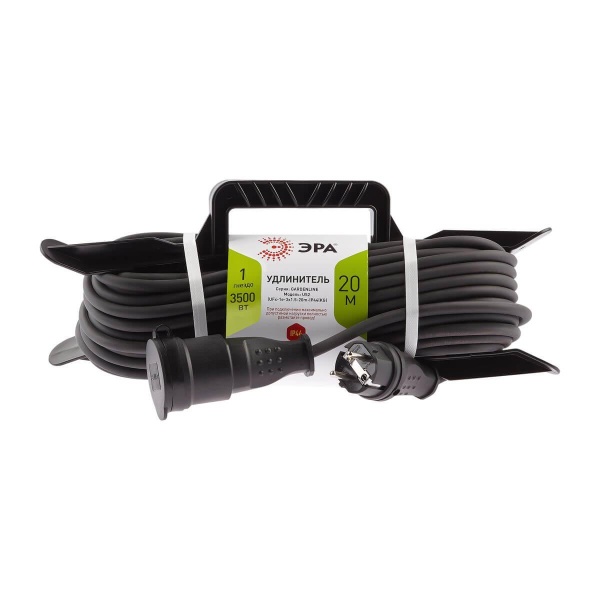 Удлинитель силовой ЭРА 1гн 20м с/з UFx-1e-3x1,5-20m-IP44(kg) Б0050868 Удлинитель силовой ЭРА 1гн 20м с/з UFx-1e-3x1,5-20m-IP44(kg) Б0050868