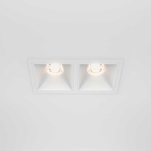 Встраиваемый светильник Maytoni Alfa LED DL043-02-10W3K-SQ-W