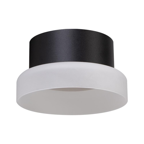 Светильник потолочный Feron HL460 Barrel OPAL 12W, 230V, GX53, черный Светильник потолочный Feron HL460 Barrel OPAL 12W, 230V, GX53, черный