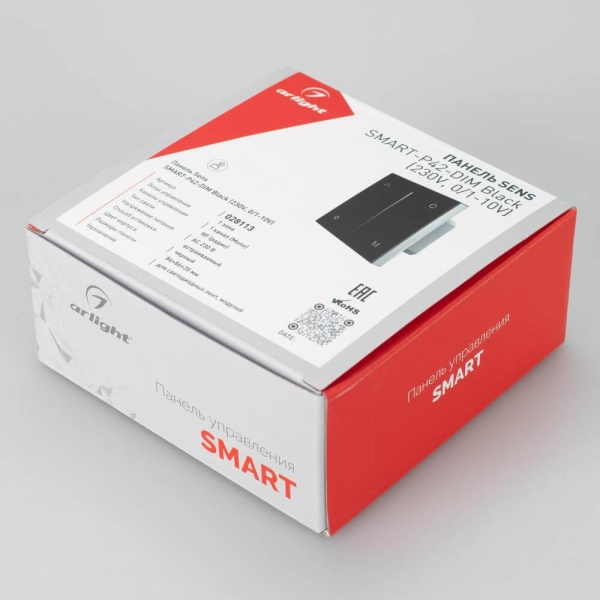 Панель управления Arlight Sens Smart-P42-Dim Black 028113 Панель управления Arlight Sens Smart-P42-Dim Black 028113