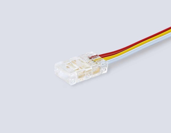 Соединитель гибкий двухсторонний AMBRELLA LIGHT ILLUMINATION COB CCT 12/24V для лент 8mm(3 конт.) (5шт. в комплекте) GS7911