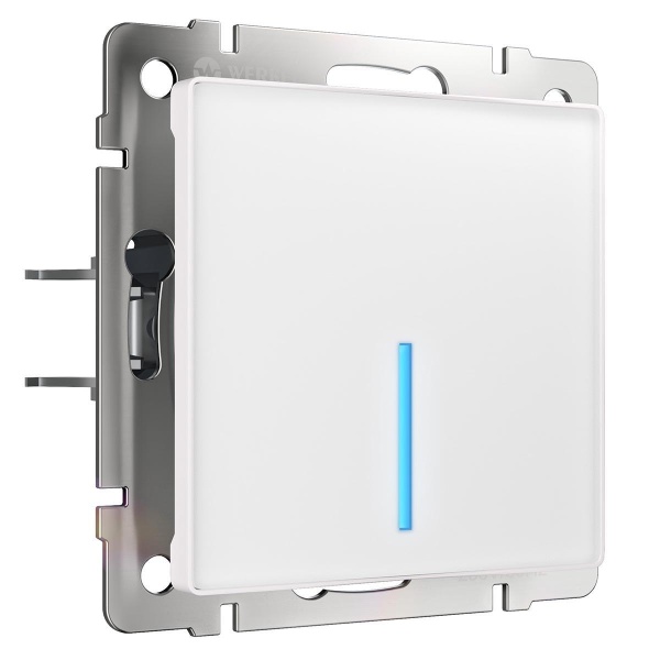 Сенсорный выключатель одноклавишный с функцией Wi-Fi Werkel белый W4510601 4690389171161 Сенсорный выключатель одноклавишный с функцией Wi-Fi Werkel белый W4510601 4690389171161