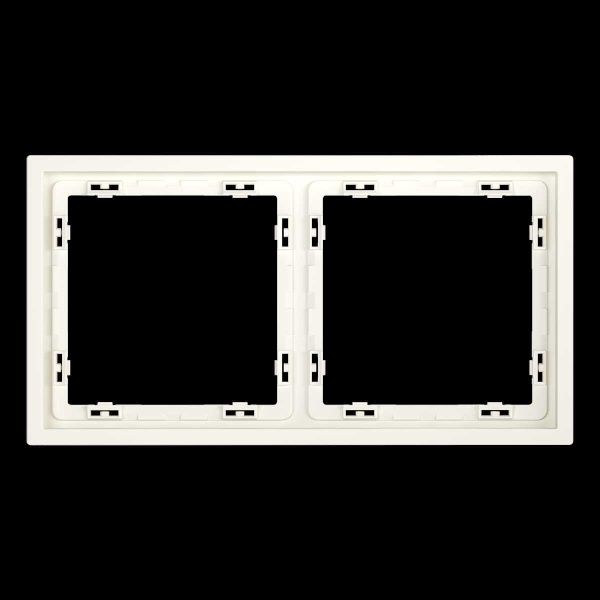 Рамка пластиковая S70 на 2 пост, (хлопок) Voltum VLS100213