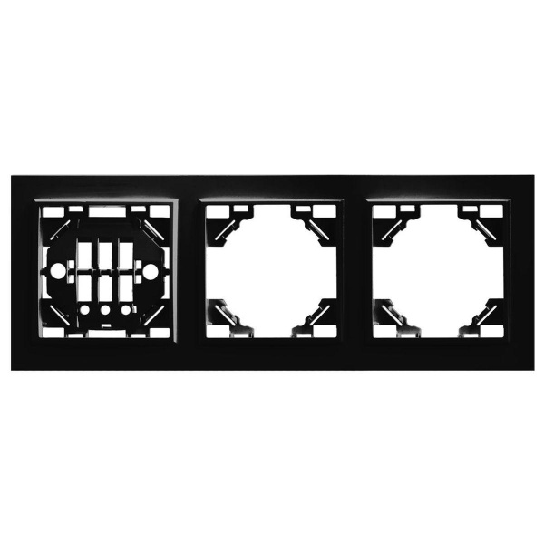Рамка 3-постовая Stekker Эрна черный PFR00-9003-03 39484