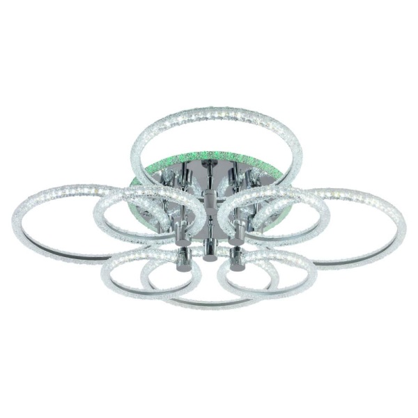 Потолочная светодиодная люстра Profit Light 8024/4+4 CHR