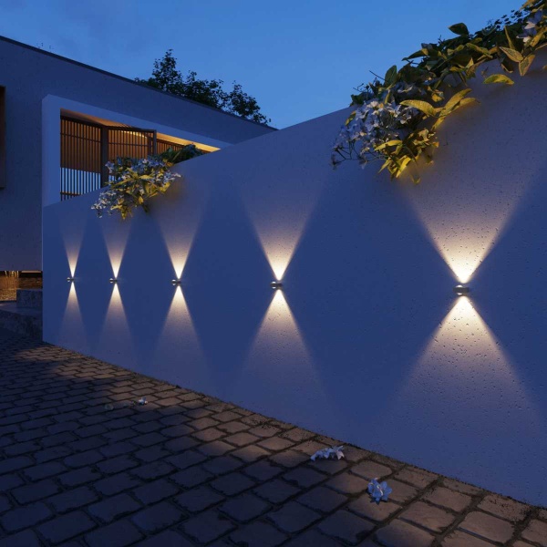 Уличный настенный светильник со светодиодами Elektrostandard Lenses a070452