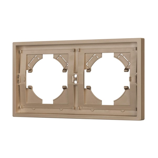 Рамка пластиковая FRM-TENDO-PL-2-GD Arlight 053842