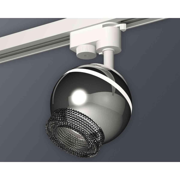 Комплект трекового светильника Ambrella light Track System XT1104002 PSL/BK серебро полированное/тонированный (A2520, C1104, N7192)