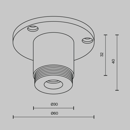 Аксессуар Maytoni Technical CA022BO-B