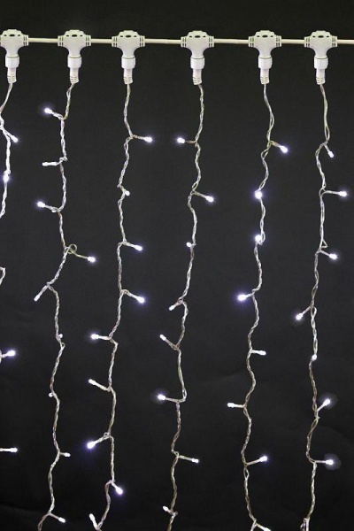 Cветодиодная гирлянда Sneha занавес 230V белый статичный A-343 WT