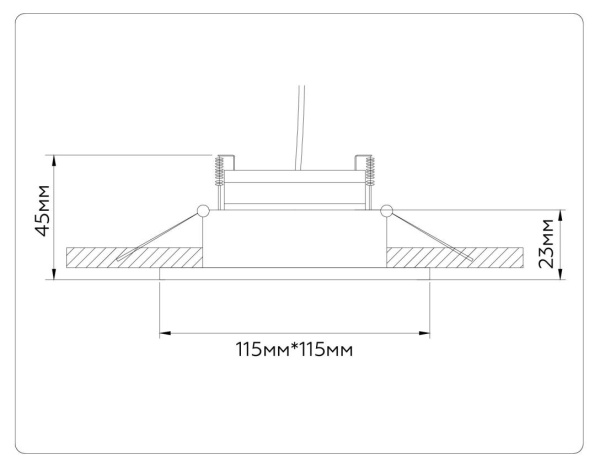 Встраиваемый светильник Ambrella light TECHNO SPOT TN51915