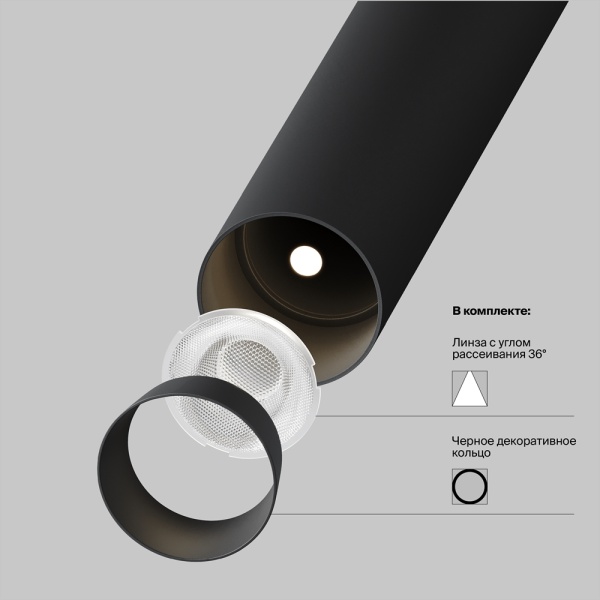 Трековый светодиодный светильник Maytoni Technical Magnetic Exility Focus T TR141-2-6W4K-M-B