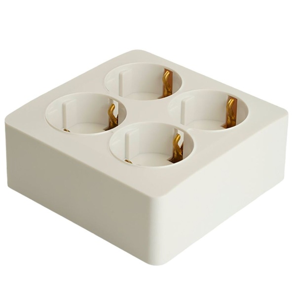 Розетка 4-местная 2P+PE Stekker София белый MST16-14S-01 49310