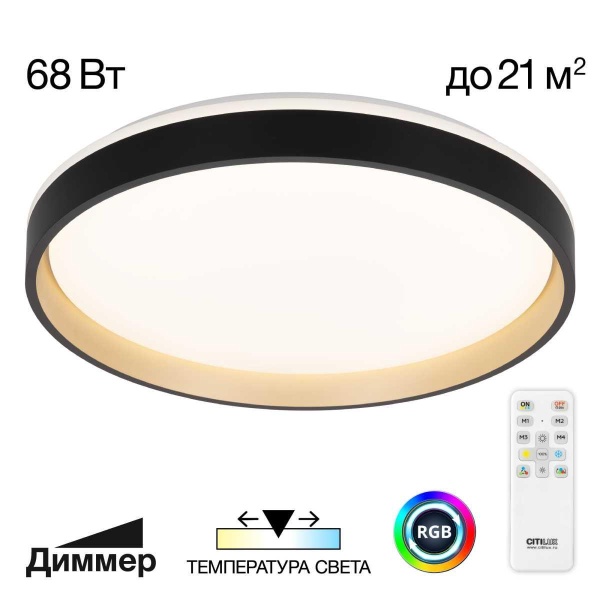 Светильник потолочный Citilux ENZO CL753451G