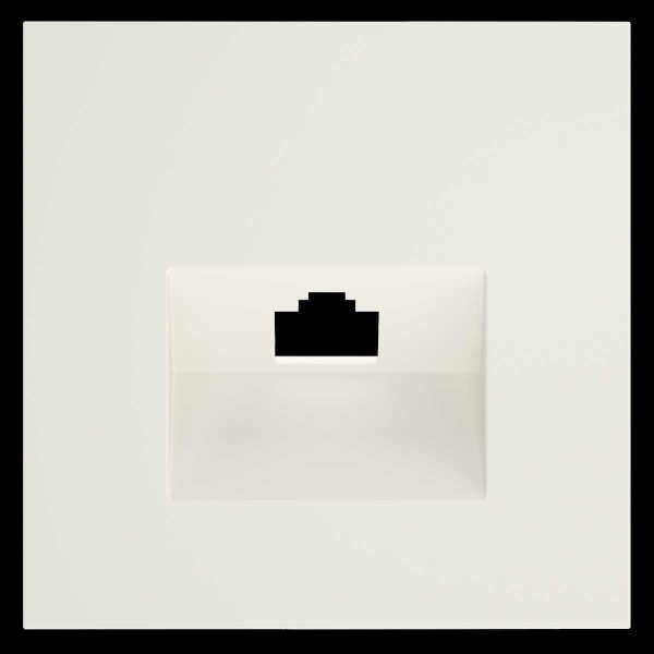 Накладка для розетки компьютерной RJ45 кат.6, S70 (хлопок) Voltum VLS001313