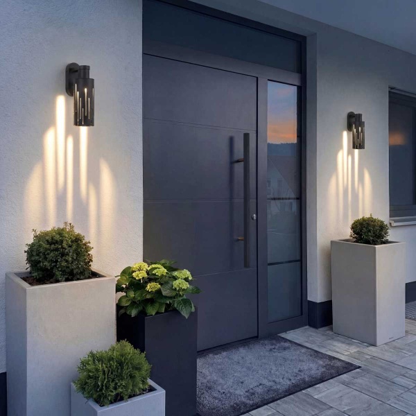 Уличный настенный светодиодный cветильник Elektrostandard Streak (35197/W) 4000К черный a072055