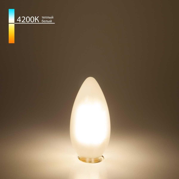 Лампа светодиодная филаментная Elektrostandard BLE1427 E14 9W 4200K матовая a050133