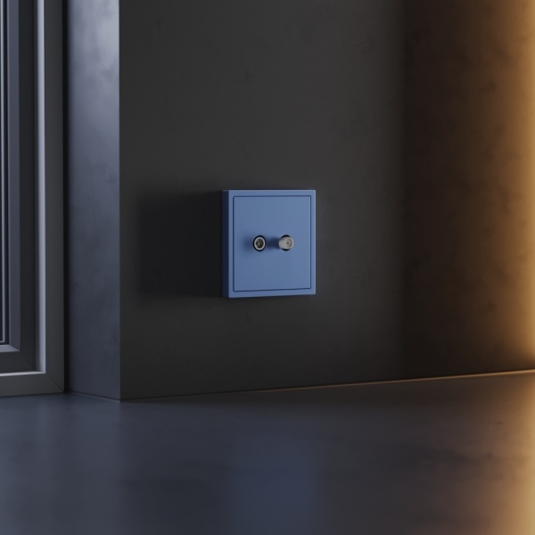 Накладка для розетки телевизионной оконечной TV+SAT, S70 (деним) Voltum VLS001615