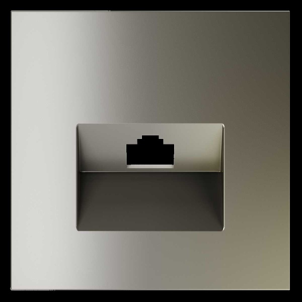 Накладка для розетки компьютерной RJ45 кат.6, S70 (шелк) Voltum VLS001304